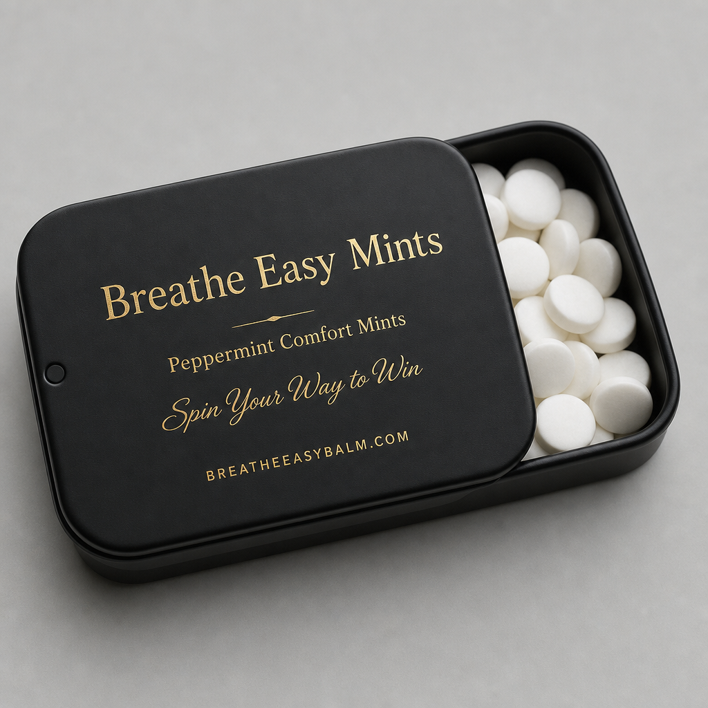 Peppermint Mints — Black Tin